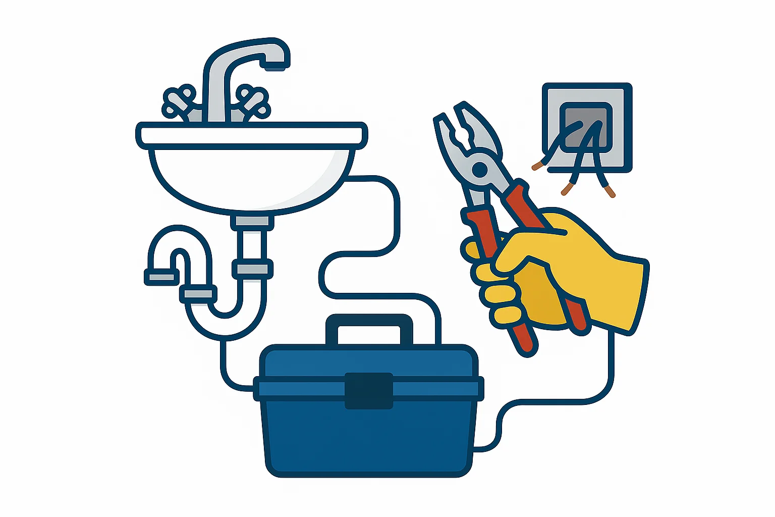 Travaux de plomberie et d’électricité en rénovation intérieure – Partenaires Finitions Florentin à Lyon.